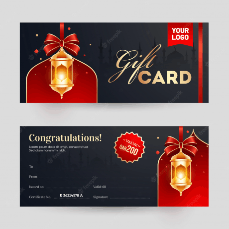Gift vouchers designing and printing